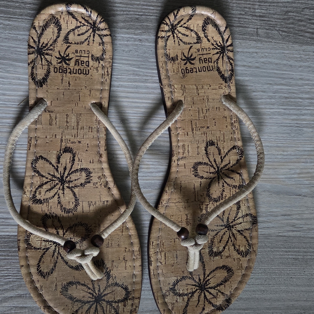 Montego Bay Club Floral Cork Sandals